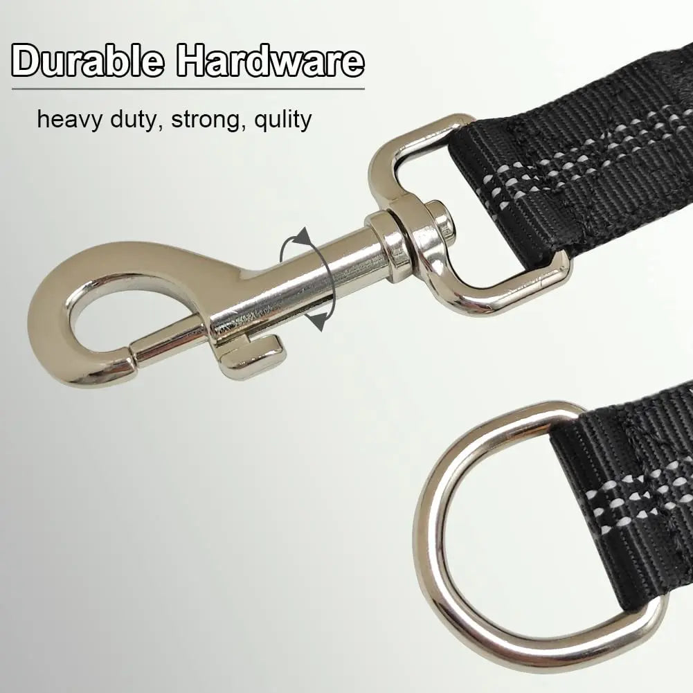 Dog Lead Shock Absorber Small Dogs Pet Elastic Rope Indestructible Toys Walking Leads Extension Bungee Black Training Leash
