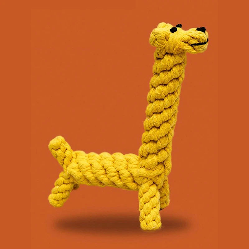 Hot rope knot grinding teeth resistant hand-woven animal cotton rope small and medium-sized dog pet dog toys