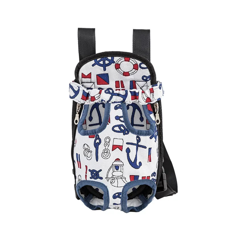 Adjustable Double-Shoulder Pet Carrier Backpack, Prints and Colors