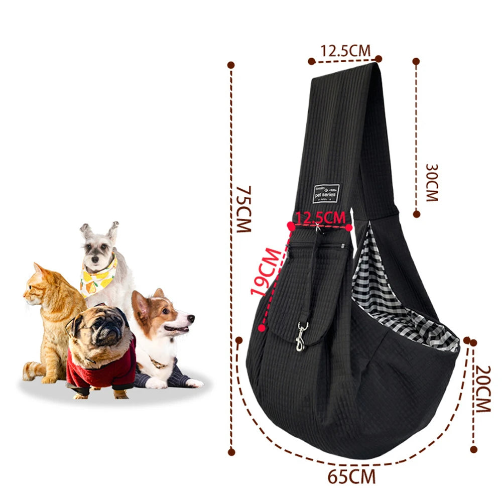 Pet Carrier Crossbody Bag Dog Cat Handbag Outdoor Travel Dog Shoulder Bag