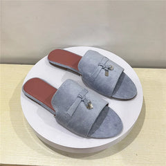Porro Luxe Suede Slip-Ons