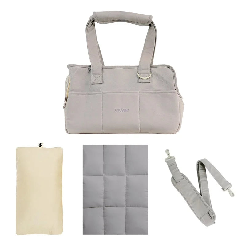 Cotton Shoulder Handbag Carrier with Pillow, Mat or Strap Options