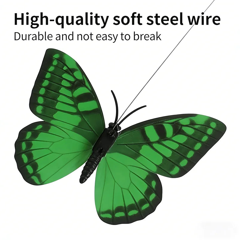 1PCS Electric Butterfly Cat Toy Shake Rotating Flying Automatic Humming Bird Intelligence Training Funny Pet Toys Random Color