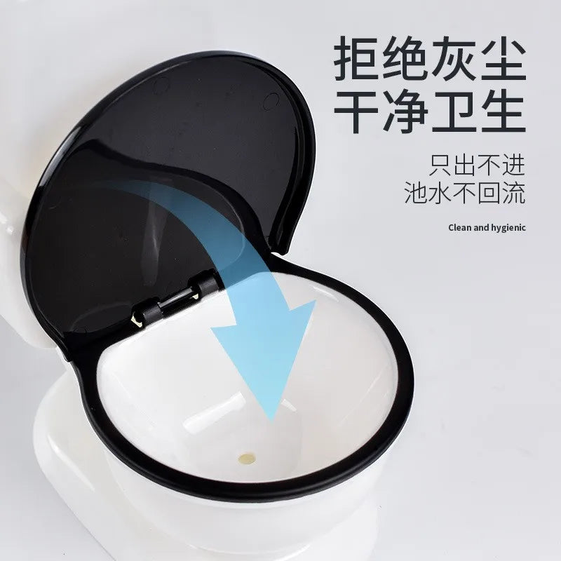 Funny pet cat toilet water dispenser water dispenser puppy teddy automatic flow unplugged drinking water