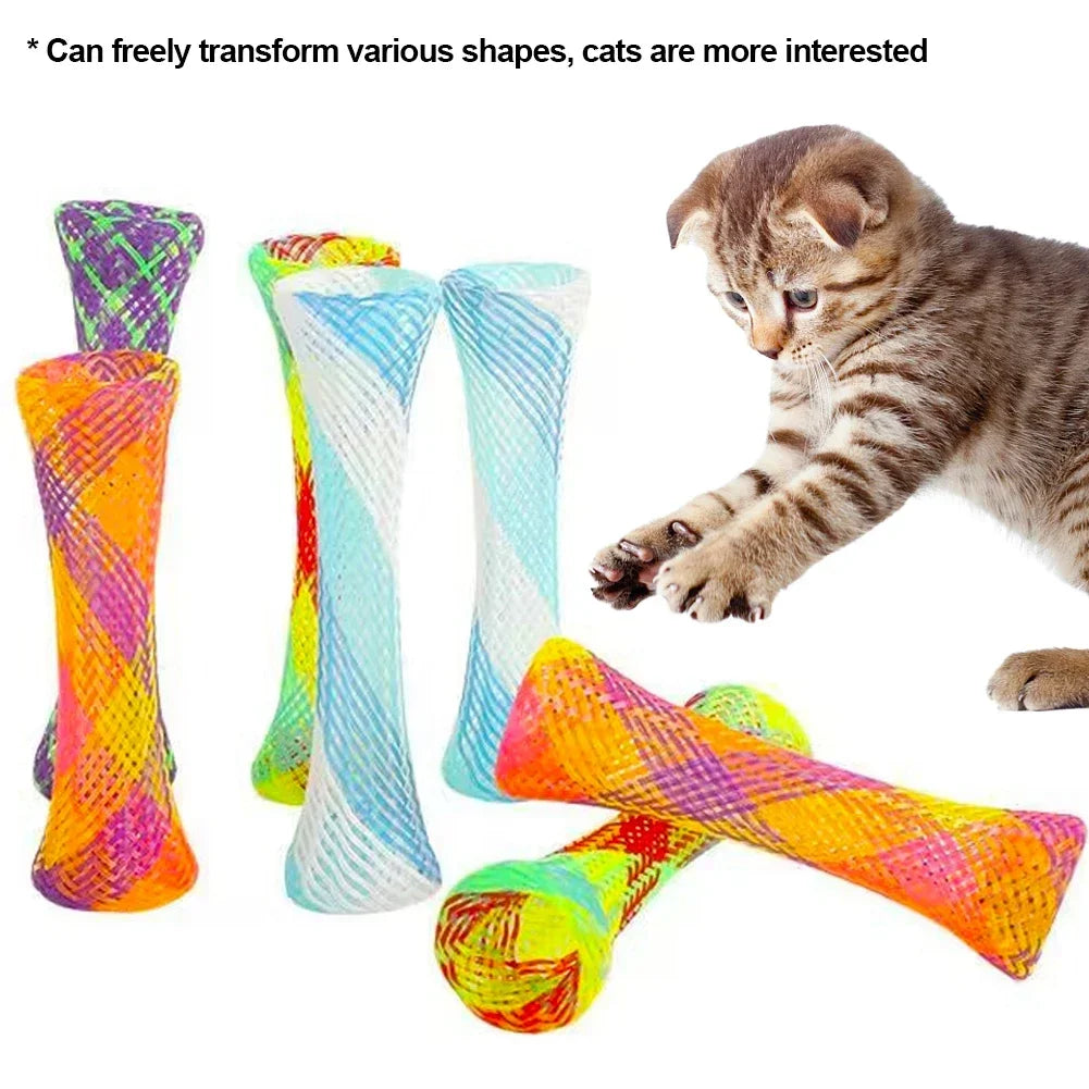 colorful cat spring toys cat paw grinding and biting interactive toys indoor cats can enjoy themselves and relieve boredom