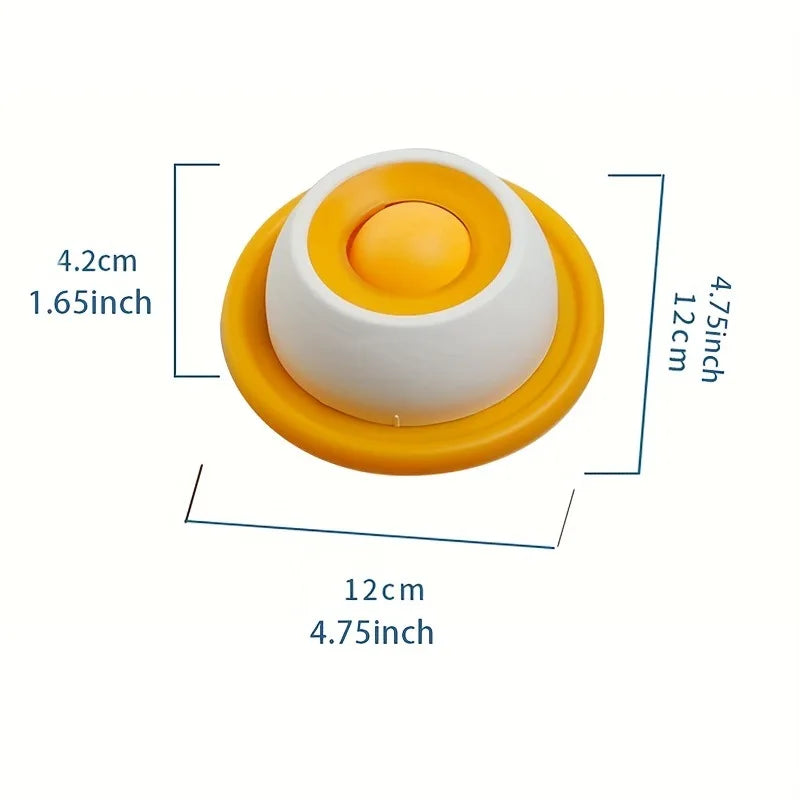 Pet Slow Feeder Licking Plate Anti Tip Design Bite Resistant Self Play Toy Stress Relief Accessories for Cats and Dogs