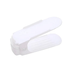 Adjustable, space-saving shoe organizer