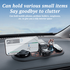 Car Dashboard Mat | Multi-Functional Organizer with Phone Holder, Non-Slip PVC