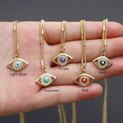 Aegis Zirconia Evil Eye Necklace