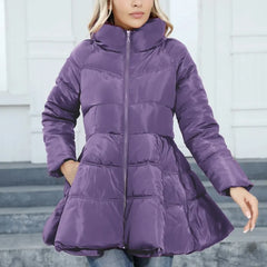 Winter Warm Slim-Fitting Big Skirt Coat – Elevate Your Winter Style