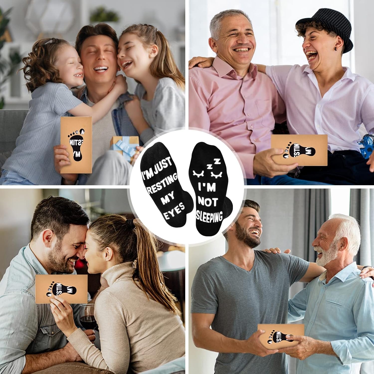 Birthday Gifts for Men Dad Funny Socks Stocking Stuffers for Men Him