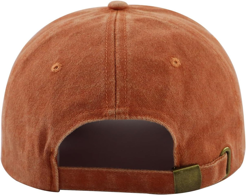 Halloween Pumpkin Hat for Men Women, Adjustable Embroidered Baseball Cap