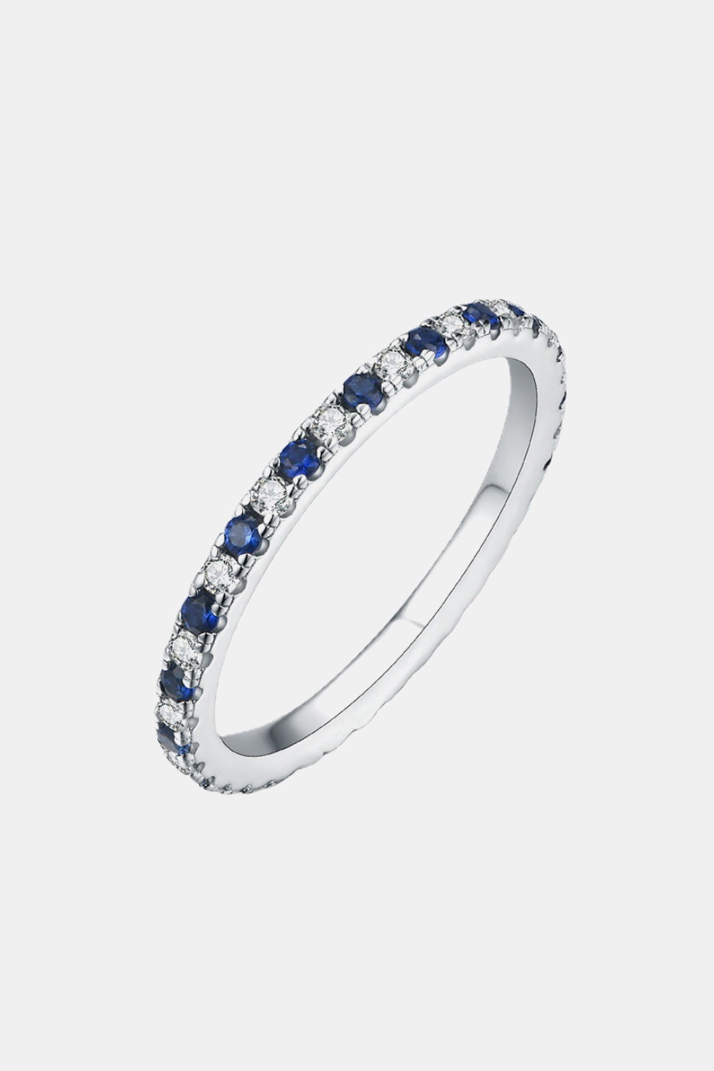 Moissanite Lab-Grown Sapphire Rings Trendsi