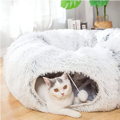 Create the Perfect Hideout for Your Furry Friends with the CozyCat™ Tunnel Bed