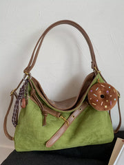 Adjustable Strap Handbag with Charm
