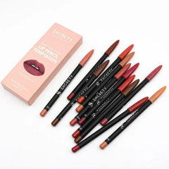 12-Piece Waterproof Matte Lip Liner Set: Redefine Your Lips with Precision and Style