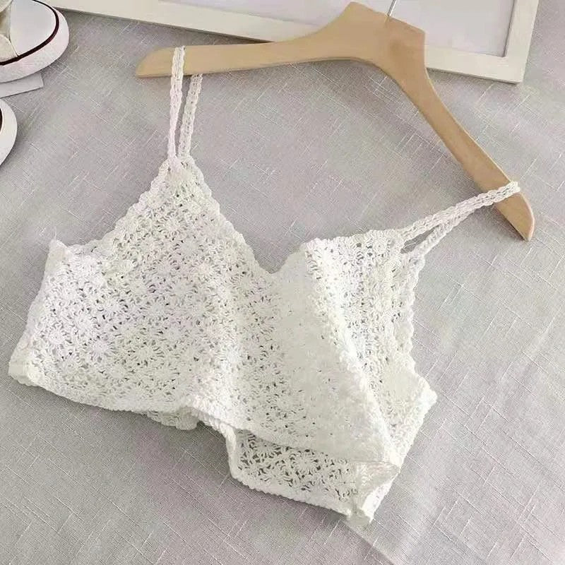 Alassio Crochet Knit Cami Top