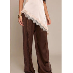 Almeria Lace Panel Trousers