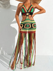 Amalfi Crochet Halter Cover-Up