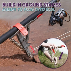 Angler Auto-Set Fishing Rod Holder | Stainless Steel Bank Stand