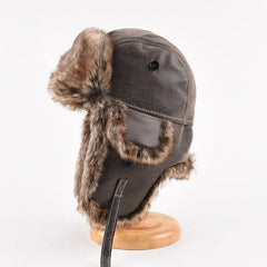 Arctic Aviator Hat | Premium Leather with Cozy Fur Lining