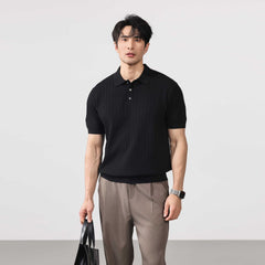 Arosa Textured Knit Polo