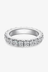 Adored 2.3 Carat Moissanite 925 Sterling Silver Eternity Ring Trendsi