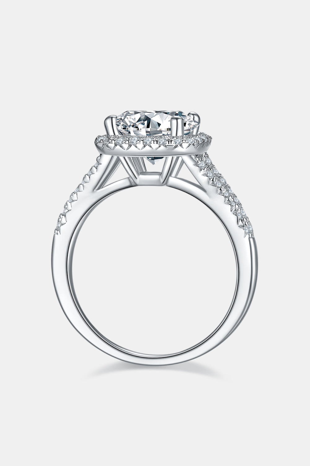 3 Carat Moissanite Halo Ring Trendsi