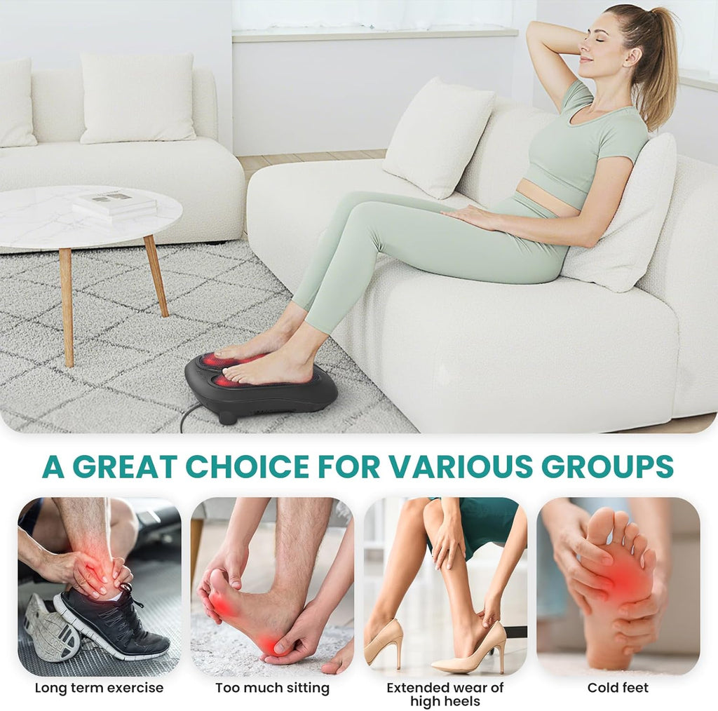 Foot Massager with Heat, HSA Eligible FSA Massage Tools Gifts
