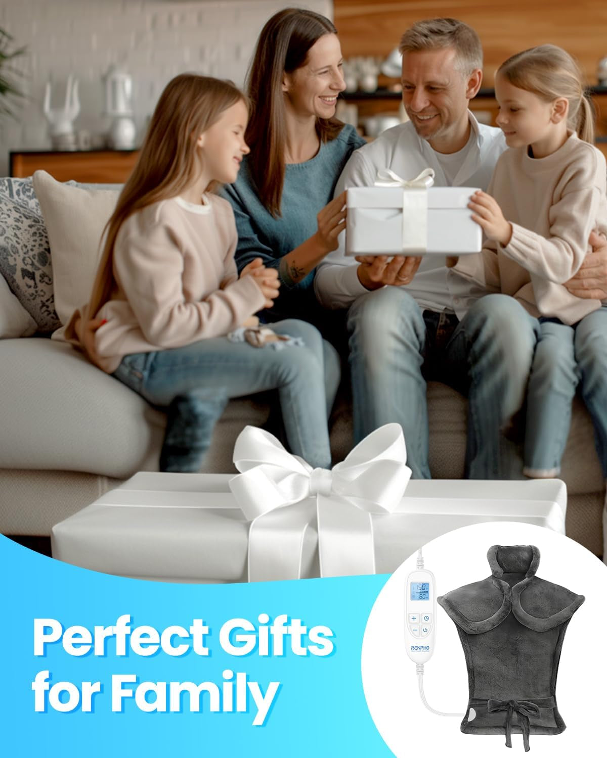 Heating Pad for Back, Christmas Gift for Women, FSA Eligible HSA
