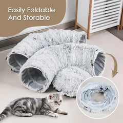 Create the Perfect Hideout for Your Furry Friends with the CozyCat™ Tunnel Bed