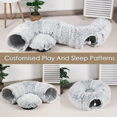 Create the Perfect Hideout for Your Furry Friends with the CozyCat™ Tunnel Bed