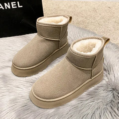 Step Into Winter Comfort with CozyStride™ Women’s Thick-Soled Snow Boots