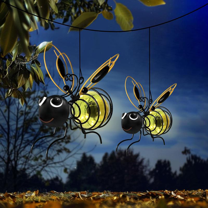 Beacon Bee Solar Garden Light | IP44 Outdoor Hanging Glow for Patios