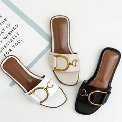 Beauregard Leather Square Sandals