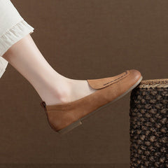 Bellucchi Genuine Leather Square Toe Loafers