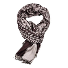 Bordeaux Soft Cotton Scarf