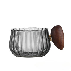 Borosilicate Glass Mug with Wooden Handle – Heat Resistant, Stylish Coffee and Tea Mug