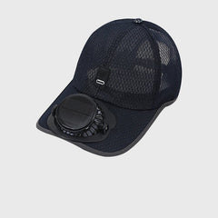 BrightAir Solar Fan Baseball Cap | UPF50+ Brim & 3-Speed Cooling