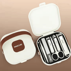 Bristol Manicure Set | 7-Piece Men's Grooming Kit, Carbon Steel