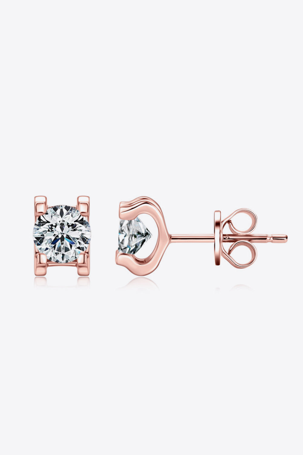 Moissanite 925 Sterling Silver Stud Earrings Trendsi