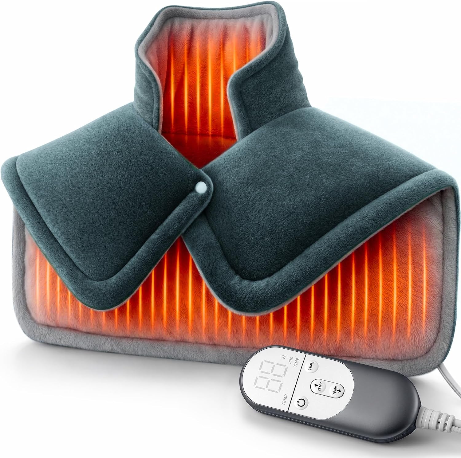 Heating Pad for Neck Shoulder, 3X Deeper Pain Relief, Women Men Gifts