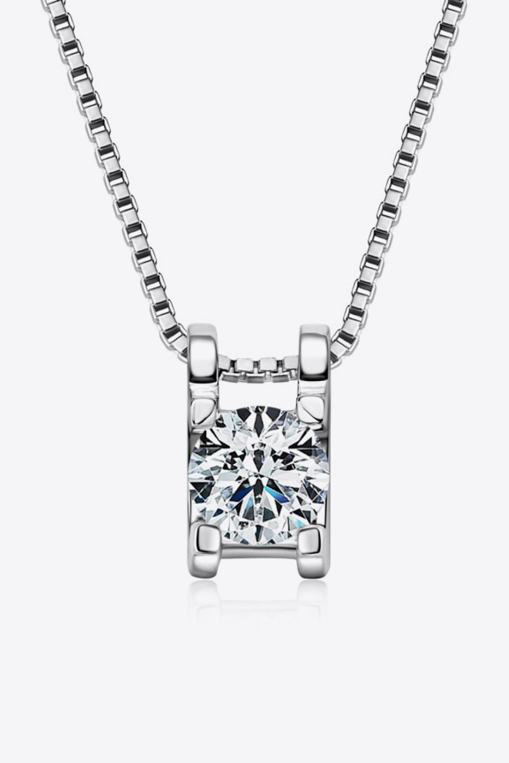 Moissanite 925 Sterling Silver Necklace Trendsi