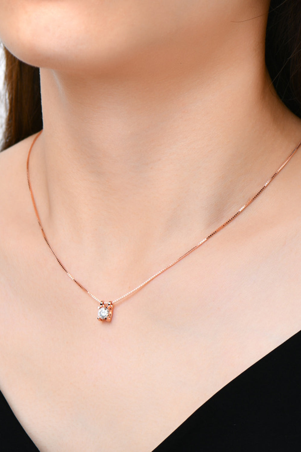 Moissanite 925 Sterling Silver Necklace Trendsi