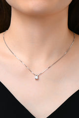 Moissanite 925 Sterling Silver Necklace Trendsi