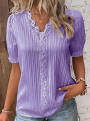 Cervia Cutout Short Sleeve Blouse