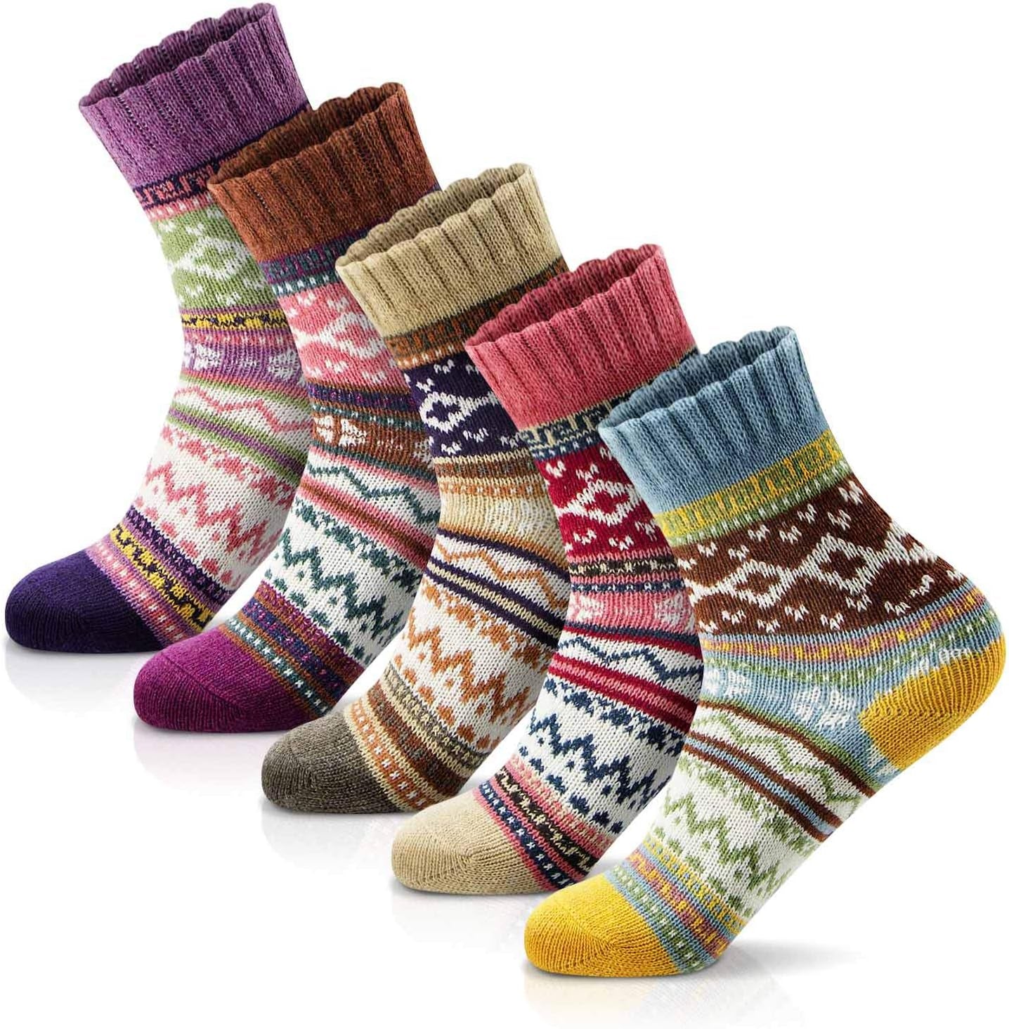 Socks for Women Winter Thick Warm Wool Socks Cozy Crew Christmas Gift
