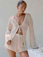 Coralia Crochet Cover-Up Set