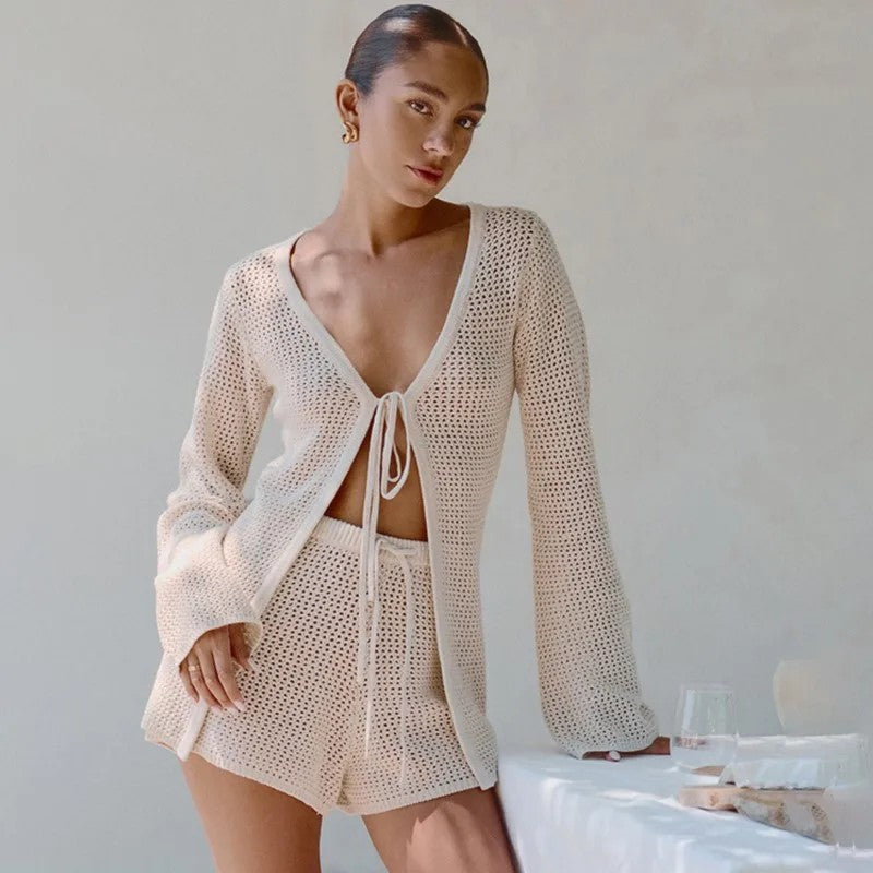 Coralia Crochet Cover-Up Set