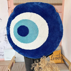 Evil Eye Plush Rug dylinoshop